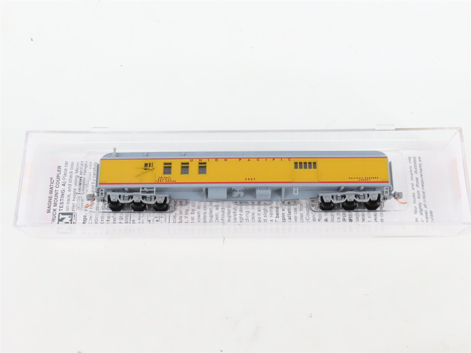 N Micro-Trains MTL 14800060 UP Union Pacific 70' HW Baggage Passenger Car #2267