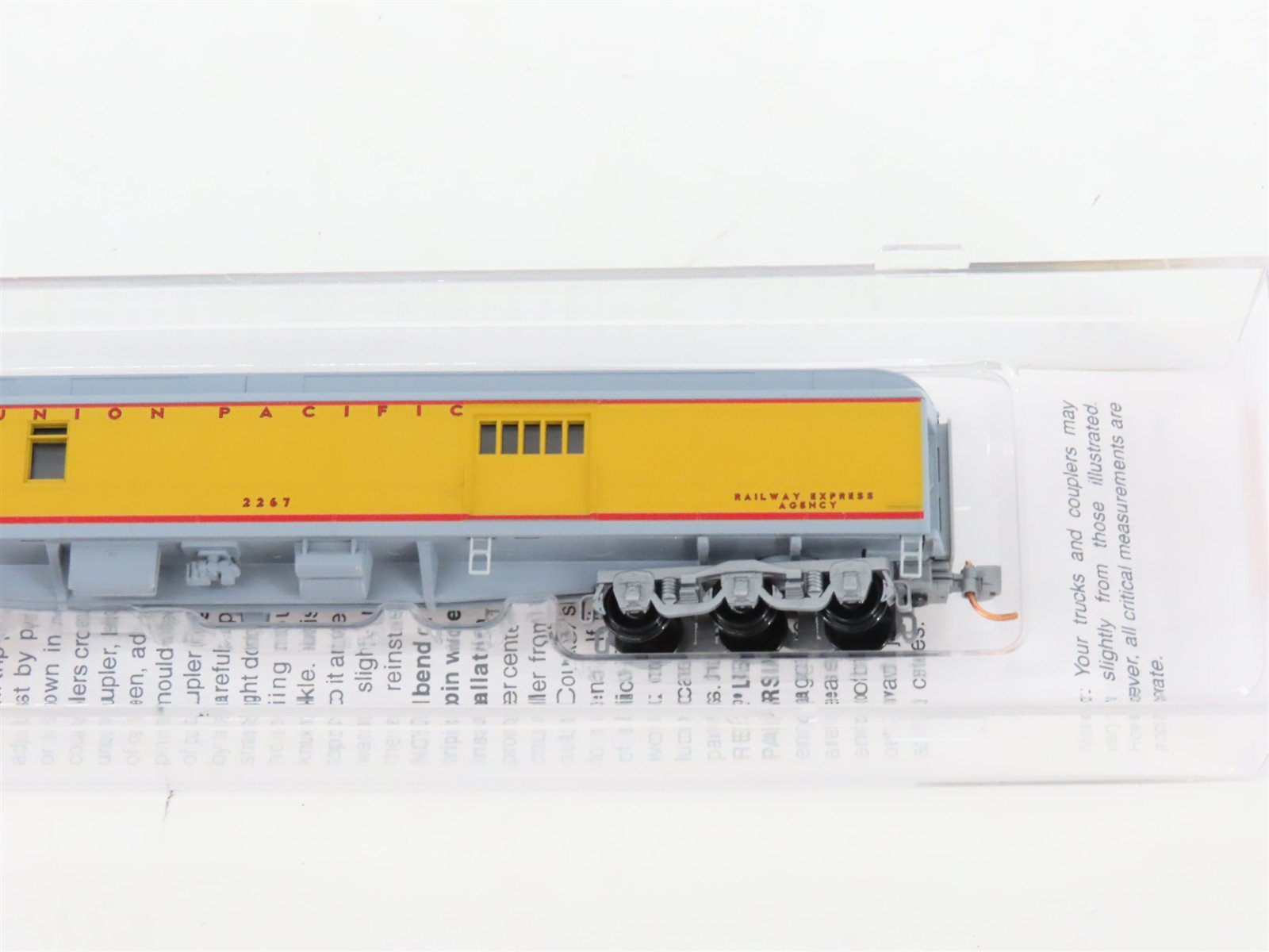 N Micro-Trains MTL 14800060 UP Union Pacific 70' HW Baggage Passenger Car #2267