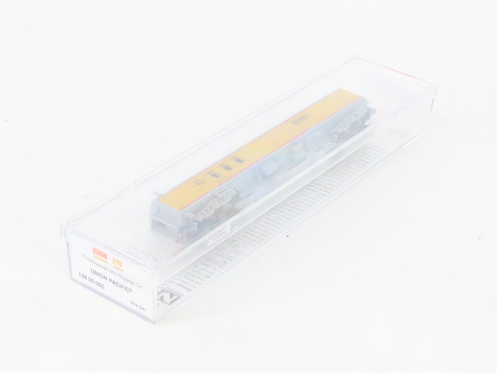 N Micro-Trains MTL 14800060 UP Union Pacific 70' HW Baggage Passenger Car #2267