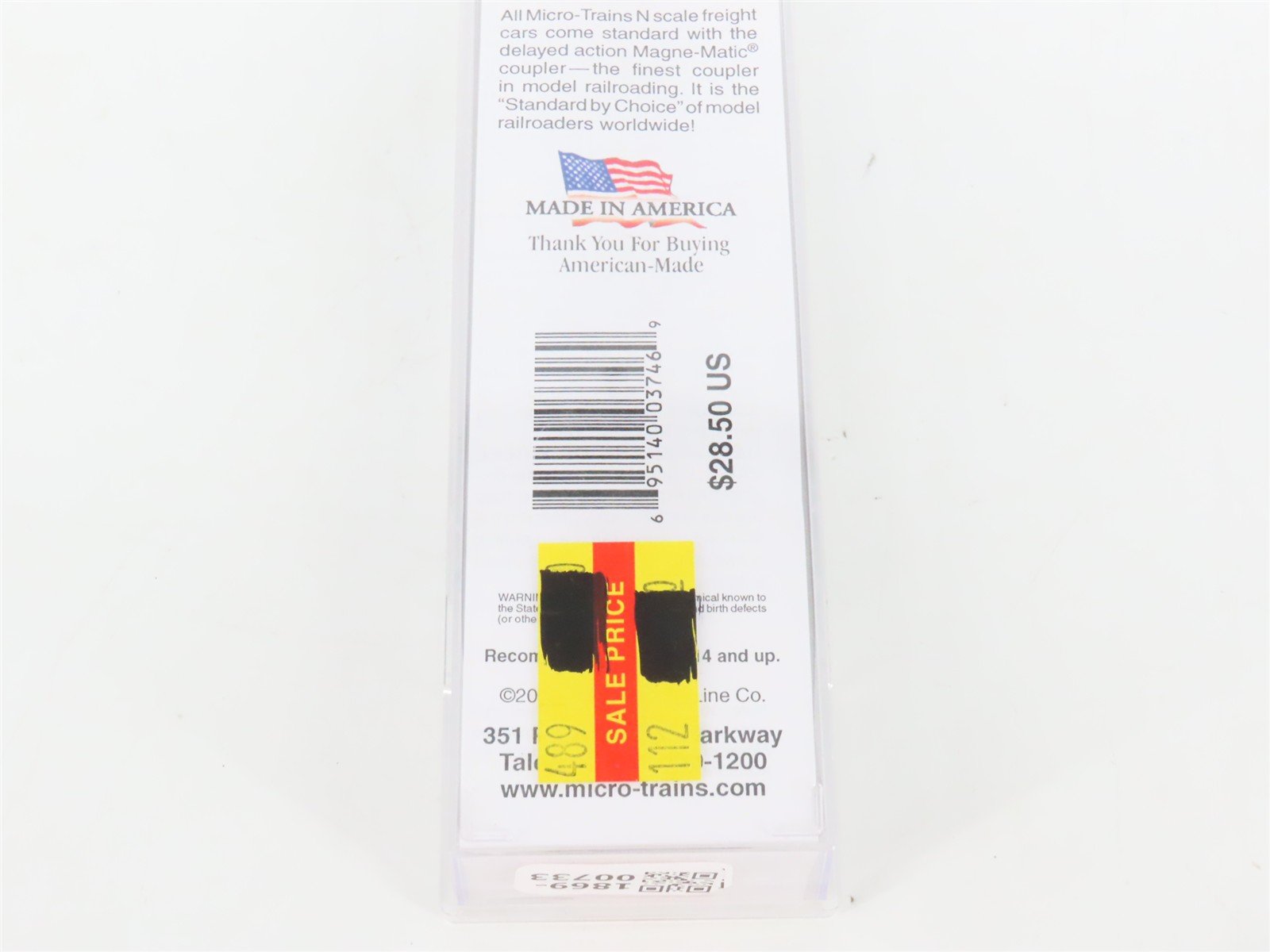 N Scale Micro-Trains MTL 14500060 UP Union Pacific Coach Passenger Car #417