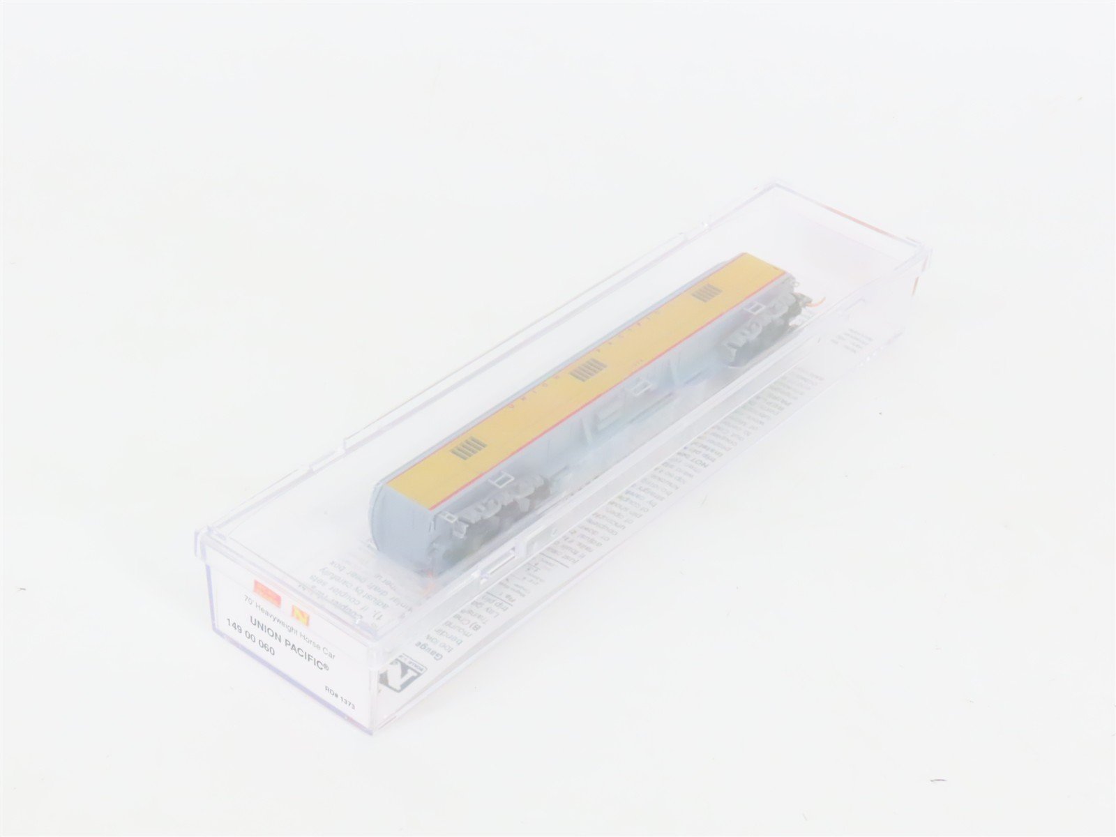 N Scale Micro-Trains MTL 14900060 UP Railway 70' HW Horse Passenger Car #1373