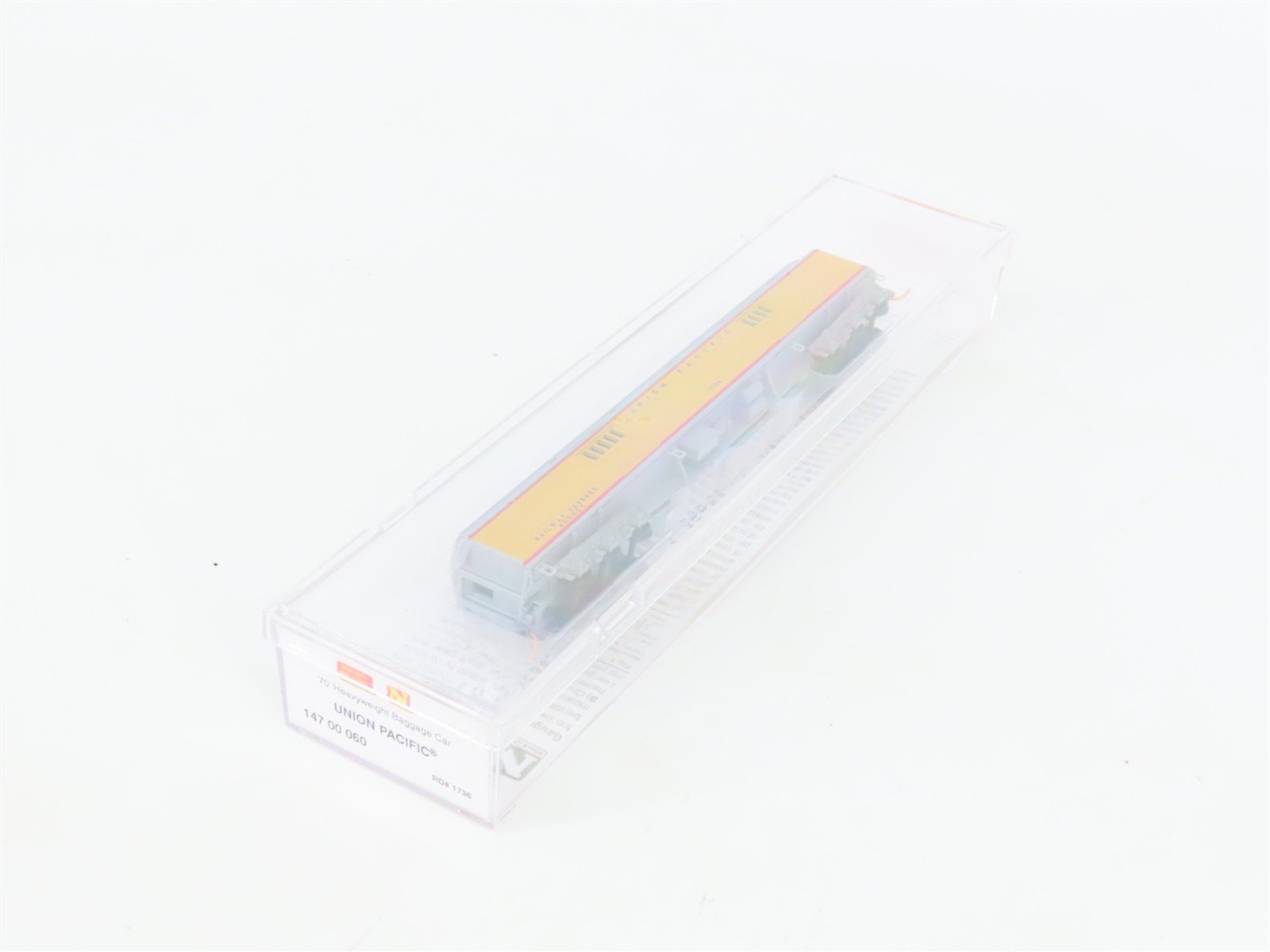 N Scale Micro-Trains MTL 14700060 UP Railway 70' HW Baggage Passenger Car #1736