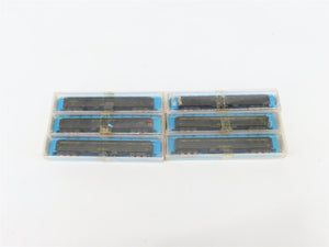 LOT of 6 N Scale Atlas ATSF Santa Fe Coach/Obs/Baggage Passenger Cars