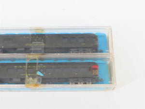 LOT of 6 N Scale Atlas ATSF Santa Fe Coach/Obs/Baggage Passenger Cars