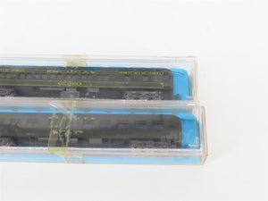 LOT of 6 N Scale Atlas ATSF Santa Fe Coach/Obs/Baggage Passenger Cars
