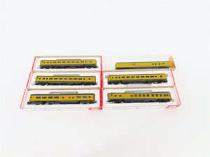 LOT of 6 N Scale Con-Cor UP Painted Scheme Obs/Coach/Baggage Passenger Cars