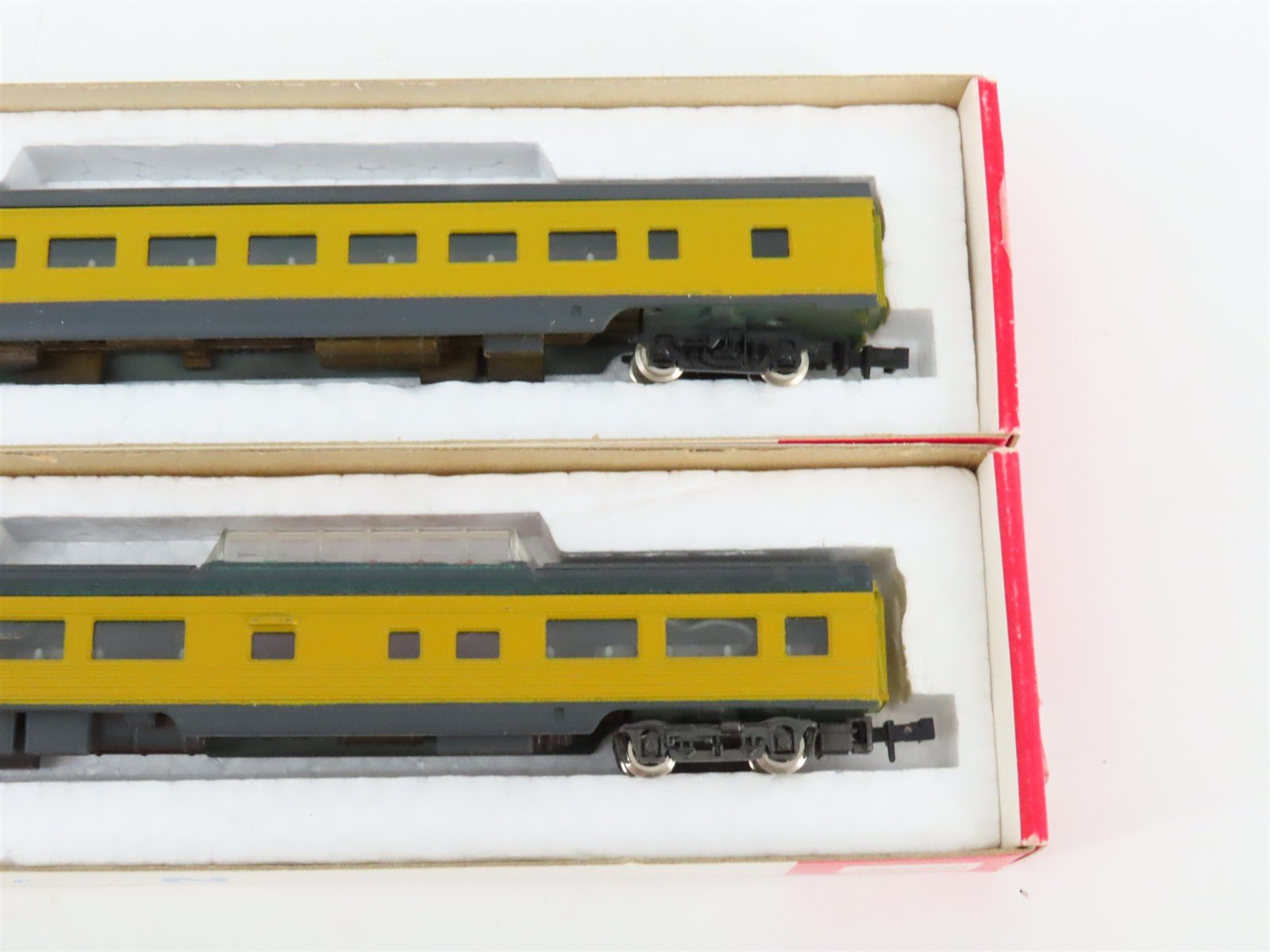 LOT of 6 N Scale Con-Cor UP Painted Scheme Obs/Coach/Baggage Passenger Cars