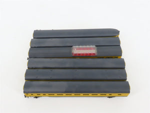 LOT of 6 N Scale Con-Cor UP Painted Scheme Obs/Coach/Baggage Passenger Cars