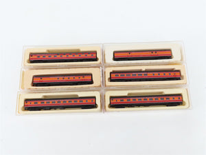 LOT of 6 N Scale Con-Cor SP Southern Pacific Baggage/Obs/Coach Passenger Cars