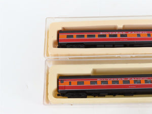 LOT of 6 N Scale Con-Cor SP Southern Pacific Baggage/Obs/Coach Passenger Cars