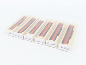 LOT of 6 N Scale Con-Cor SP Southern Pacific Baggage/Obs/Coach Passenger Cars