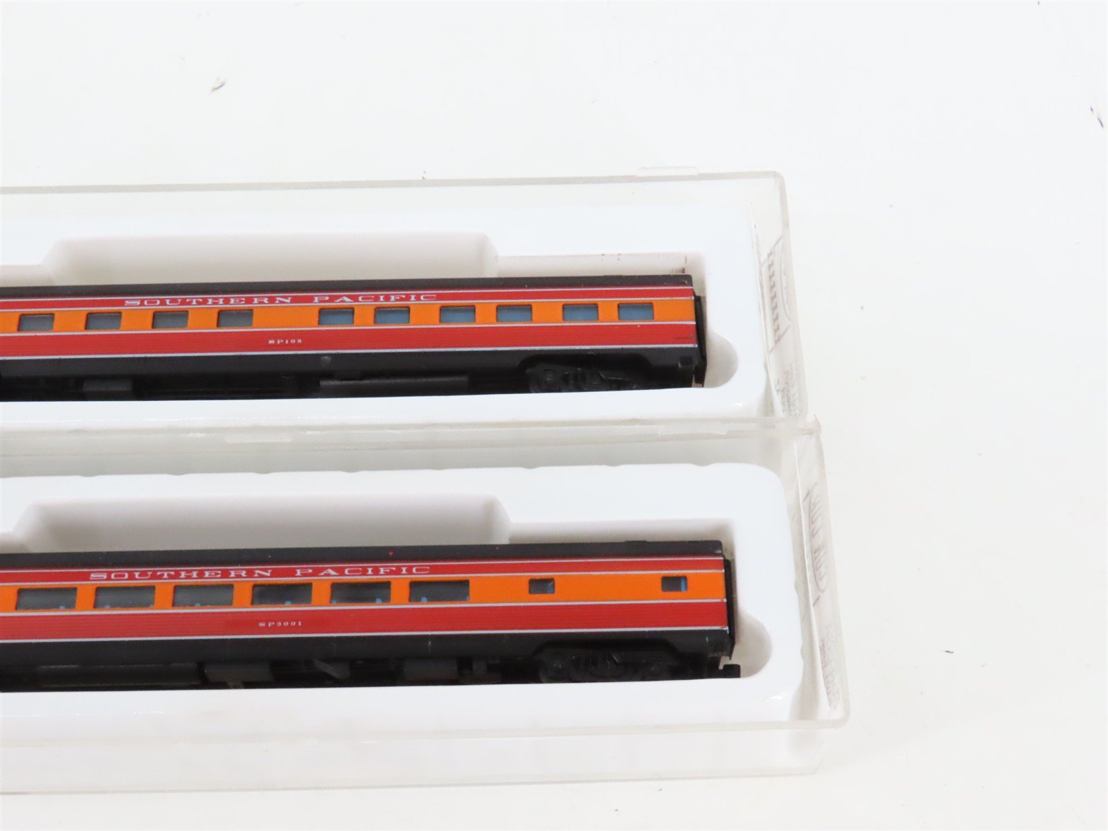 LOT of 3 N Scale Con-Cor SP Southern Pacific Dome/Obs/Coach Passenger Cars