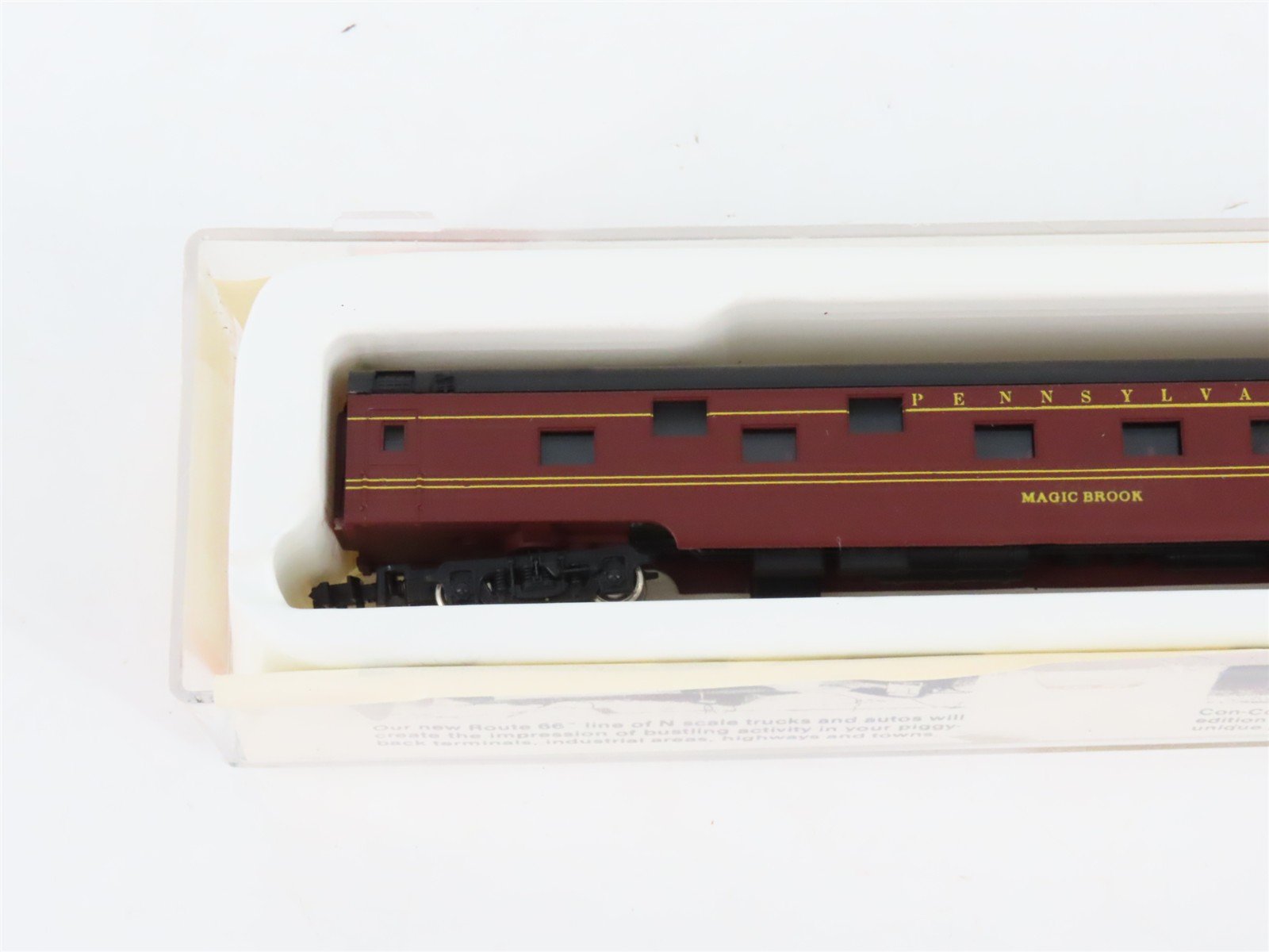 LOT of 4 N Scale Con-Cor PRR Pennsylvania Coach/Obs/Sleeper Passenger Cars