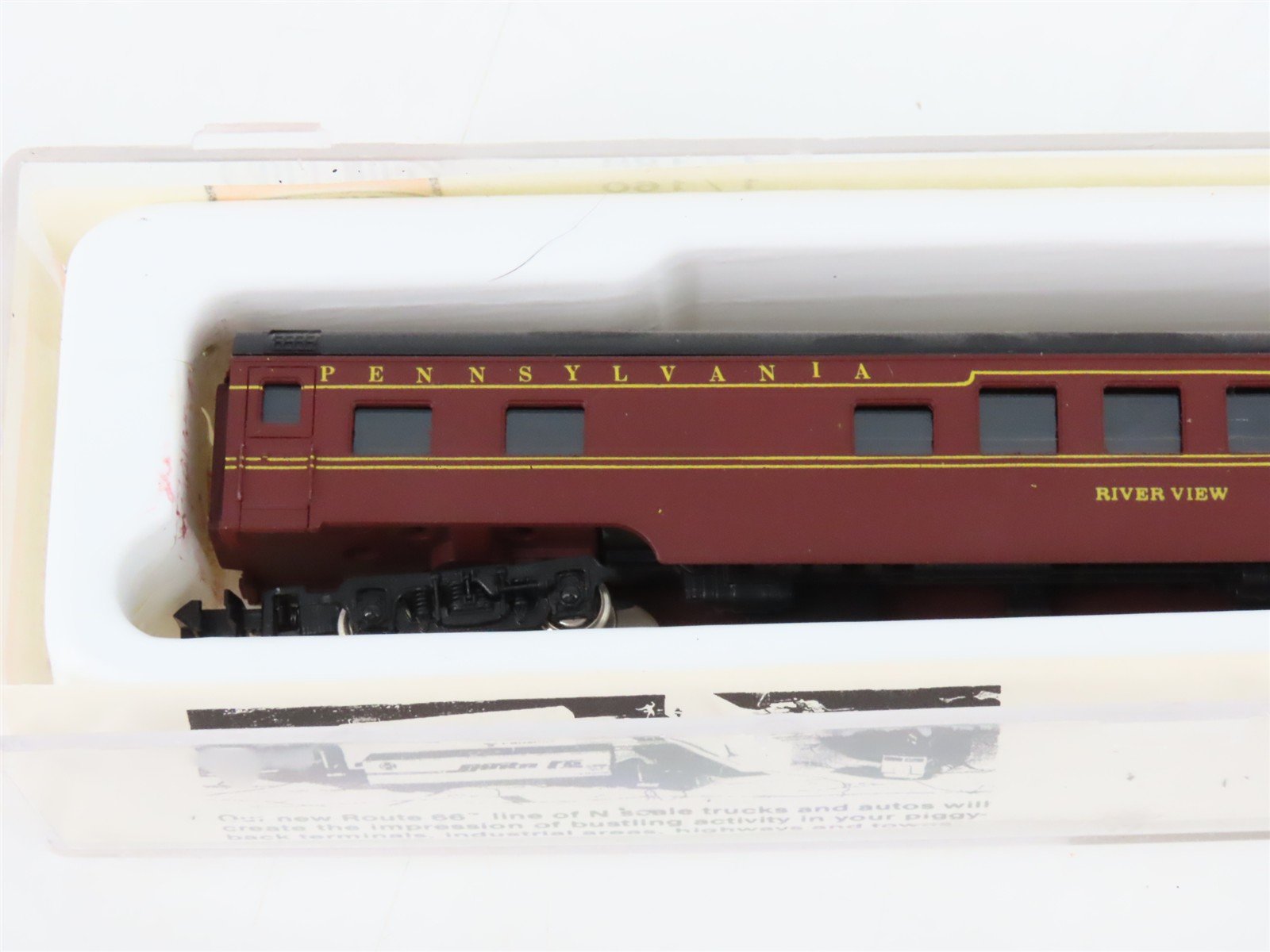 LOT of 4 N Scale Con-Cor PRR Pennsylvania Coach/Obs/Sleeper Passenger Cars