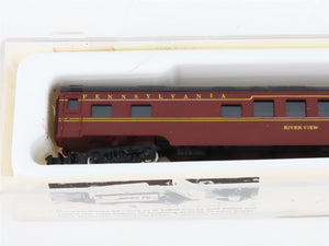 LOT of 4 N Scale Con-Cor PRR Pennsylvania Coach/Obs/Sleeper Passenger Cars