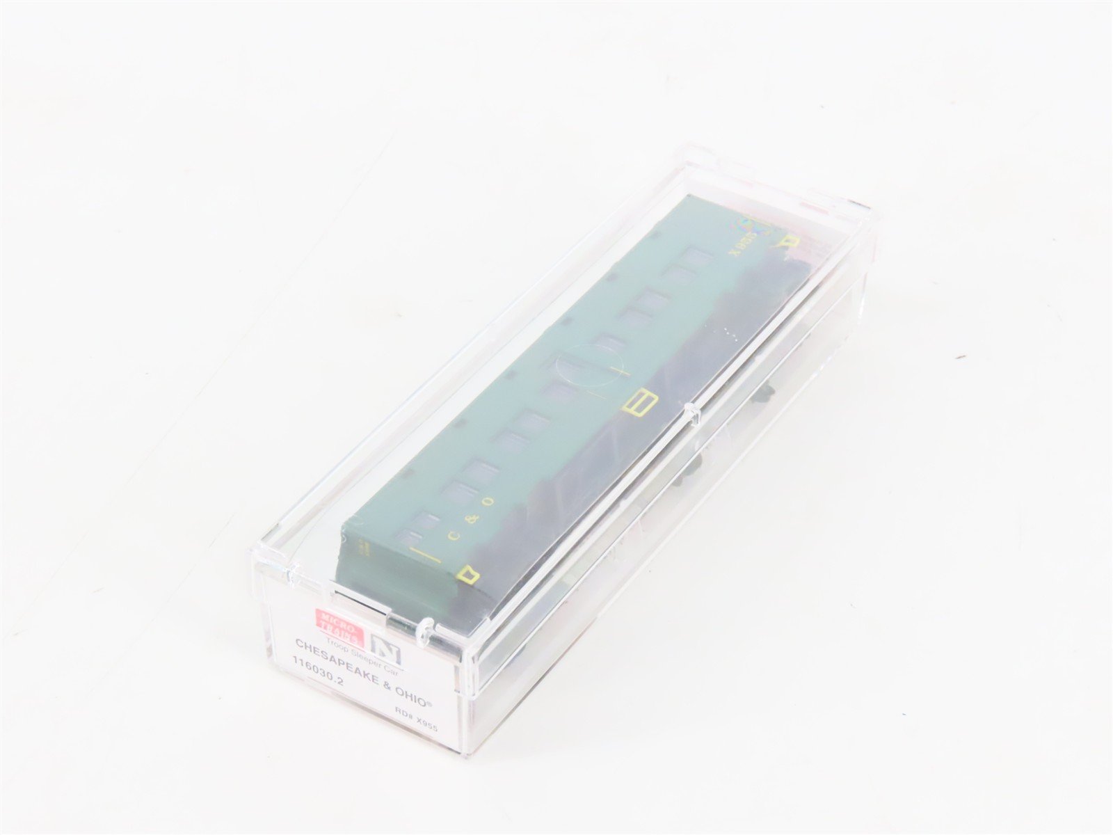 N Scale Micro-Trains MTL 116030.2 C&O Railway Troop Sleeper Passenger Car #X955