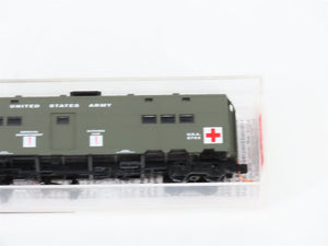 N Scale Micro-Trains MTL 118020 USA Army Troop Sleeper Passenger Car #8762
