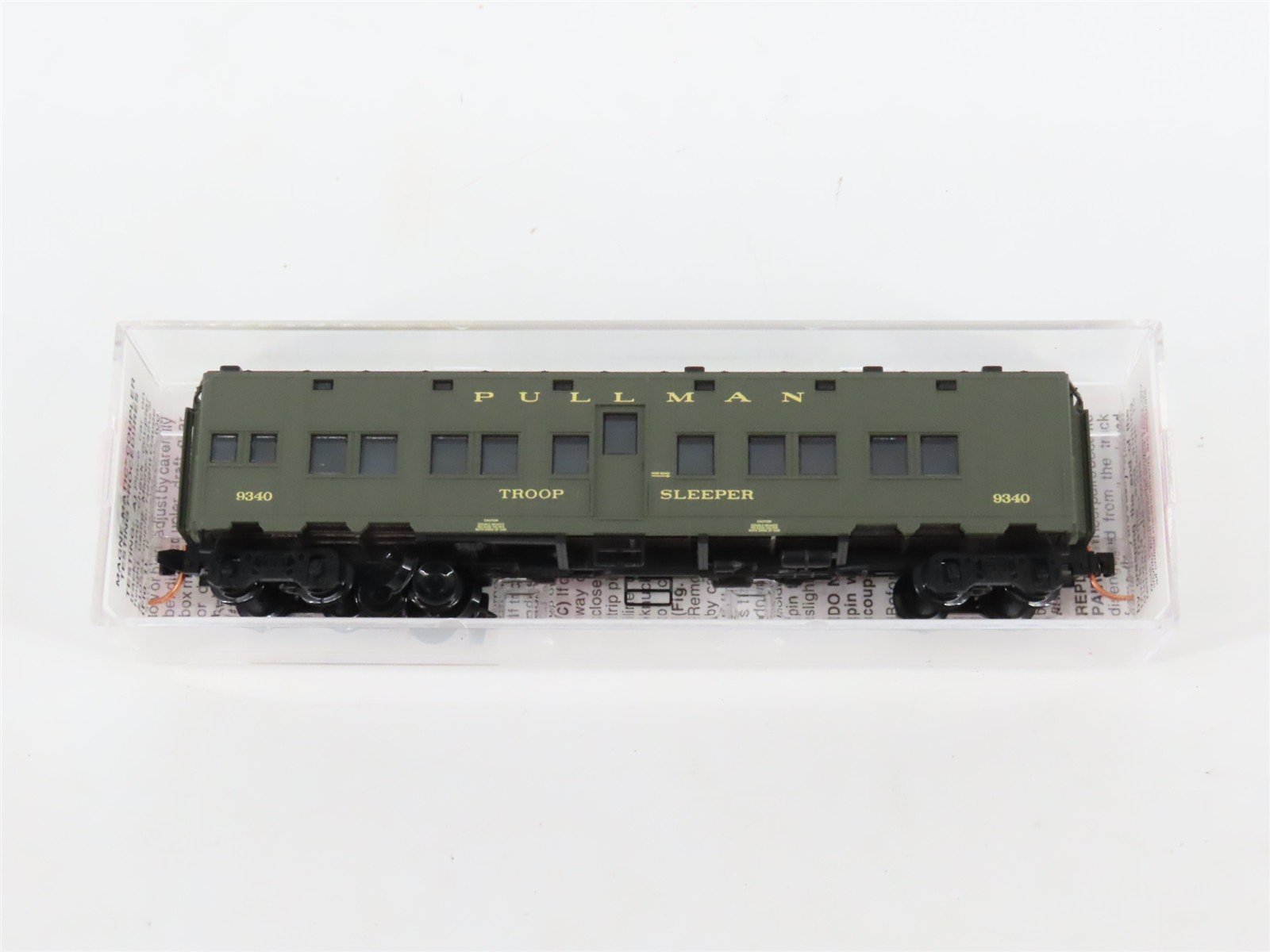 N Scale Micro-Trains MTL 116010.5 US DOD Troop Sleeper Passenger Car #9340