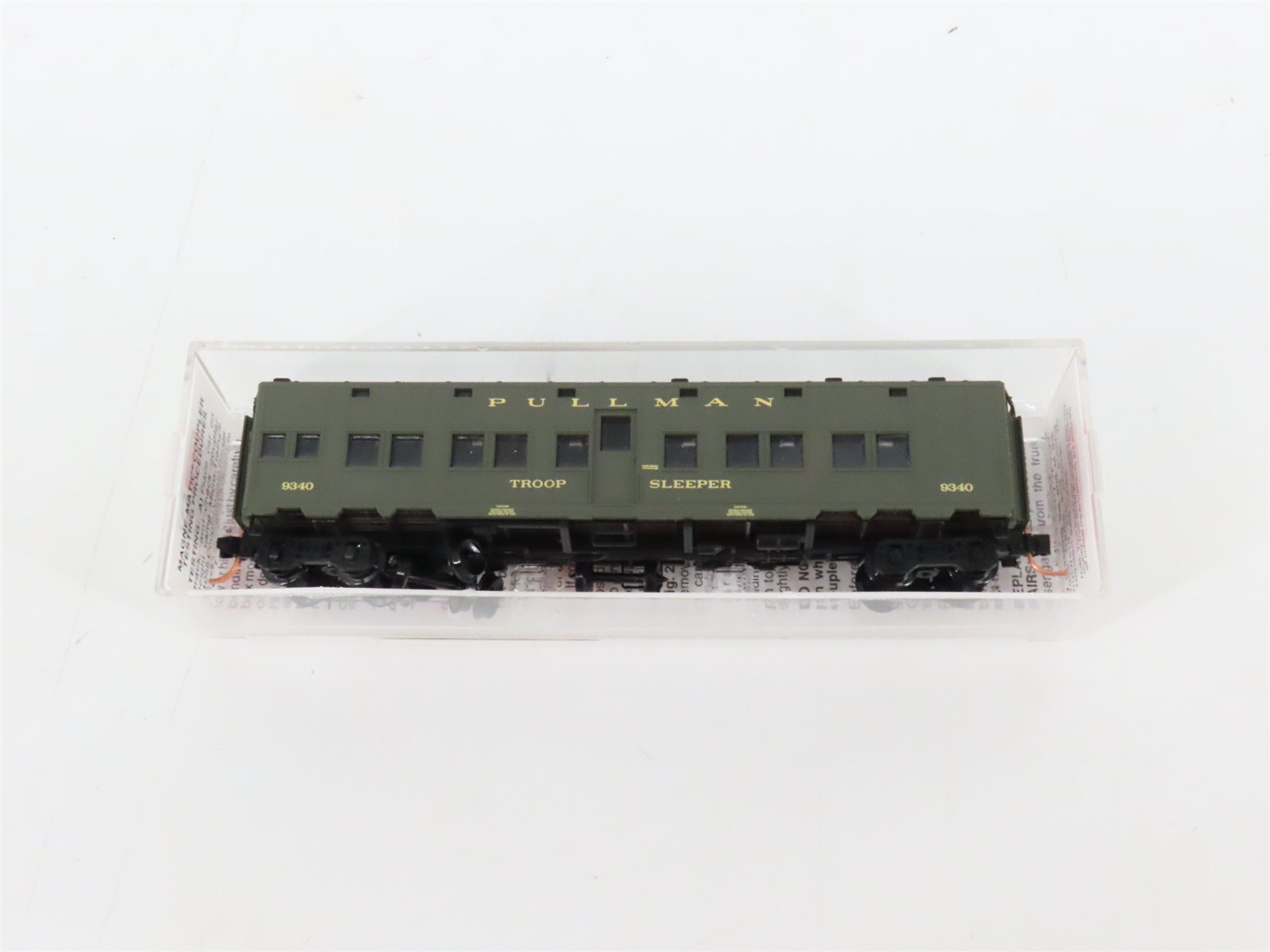N Scale Micro-Trains MTL 116010.5 US DOD Troop Sleeper Passenger Car #9340