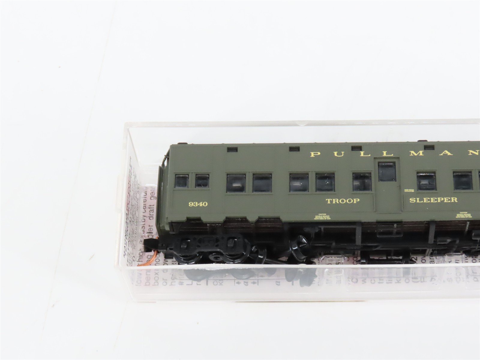 N Scale Micro-Trains MTL 116010.5 US DOD Troop Sleeper Passenger Car #9340