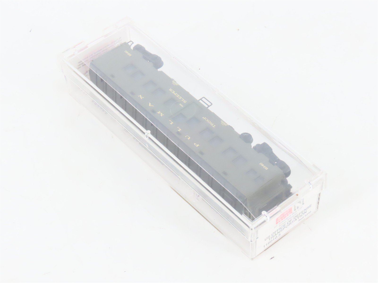 N Scale Micro-Trains MTL 116010.5 US DOD Troop Sleeper Passenger Car #9340