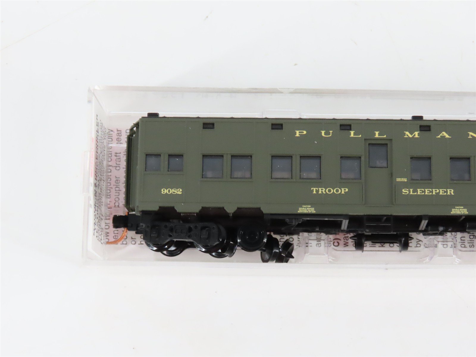 N Scale Micro-Trains MTL 116010.4 US DOD Troop Sleeper Passenger Car #9082