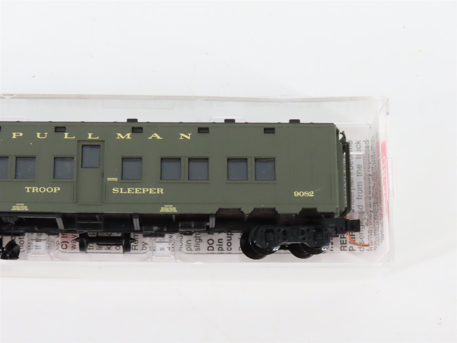N Scale Micro-Trains MTL 116010.4 US DOD Troop Sleeper Passenger Car #9082