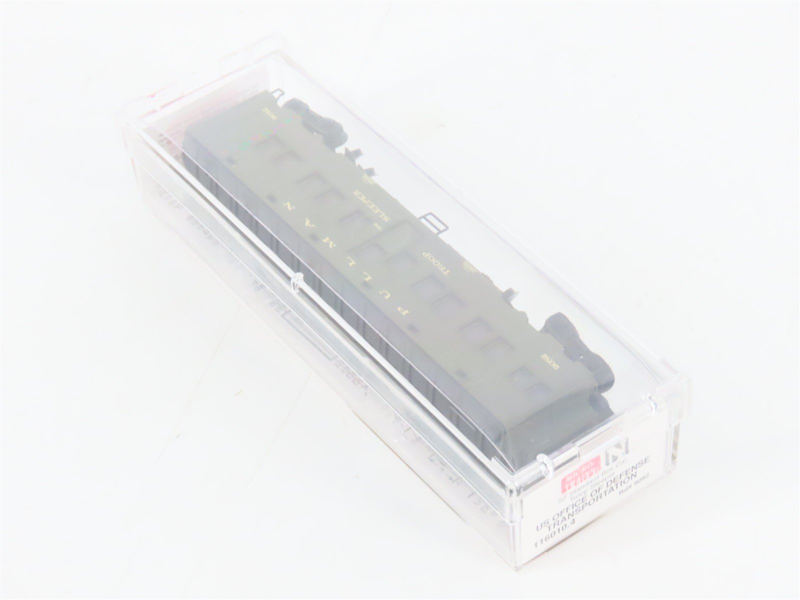 N Scale Micro-Trains MTL 116010.4 US DOD Troop Sleeper Passenger Car #9082