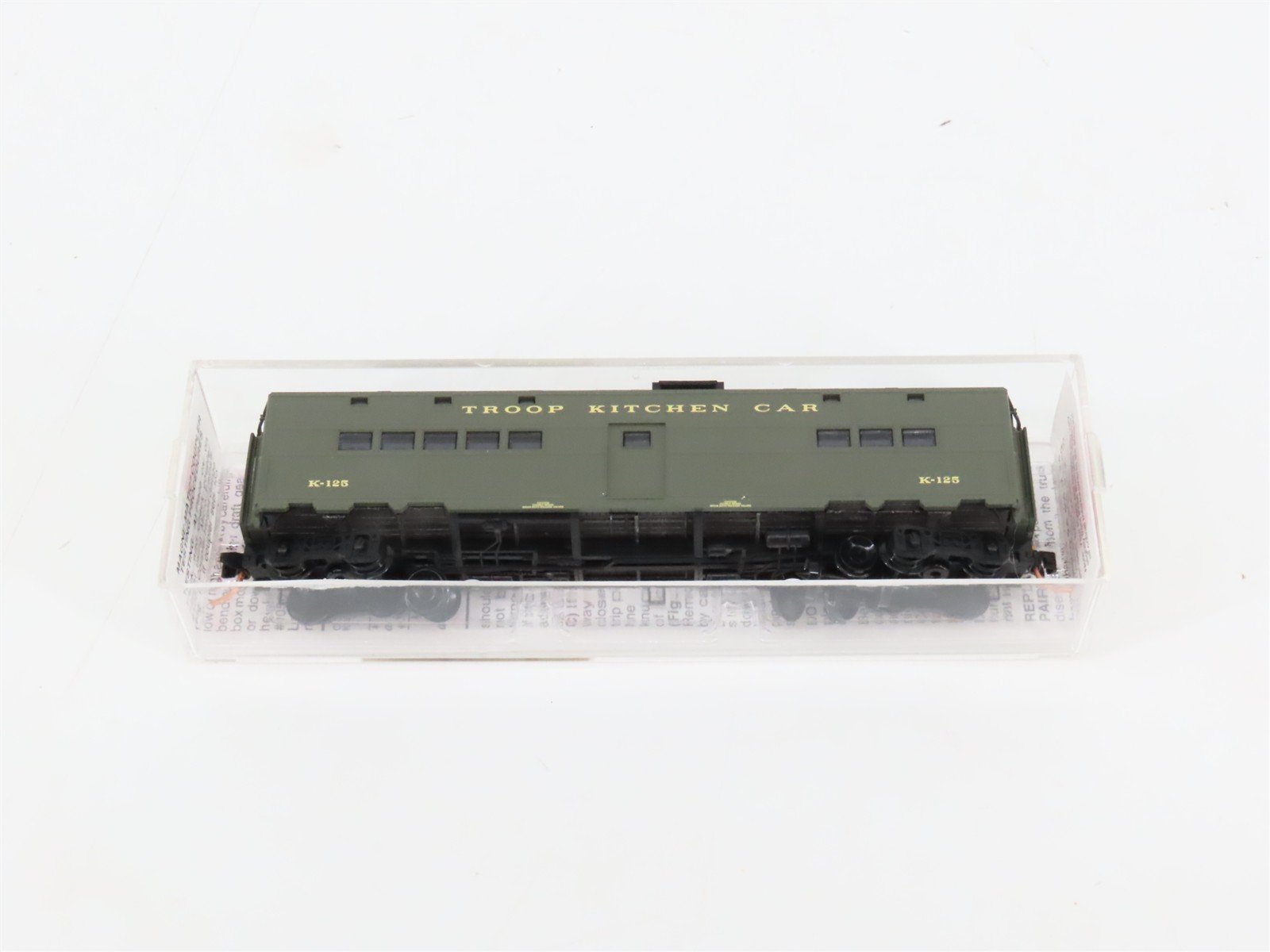 N Scale Micro-Trains MTL 118010 US Army Troop Kitchen Passenger Car #K-125