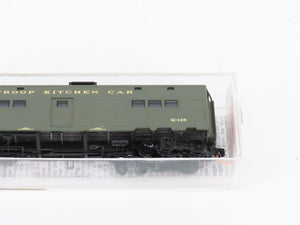 N Scale Micro-Trains MTL 118010 US Army Troop Kitchen Passenger Car #K-125