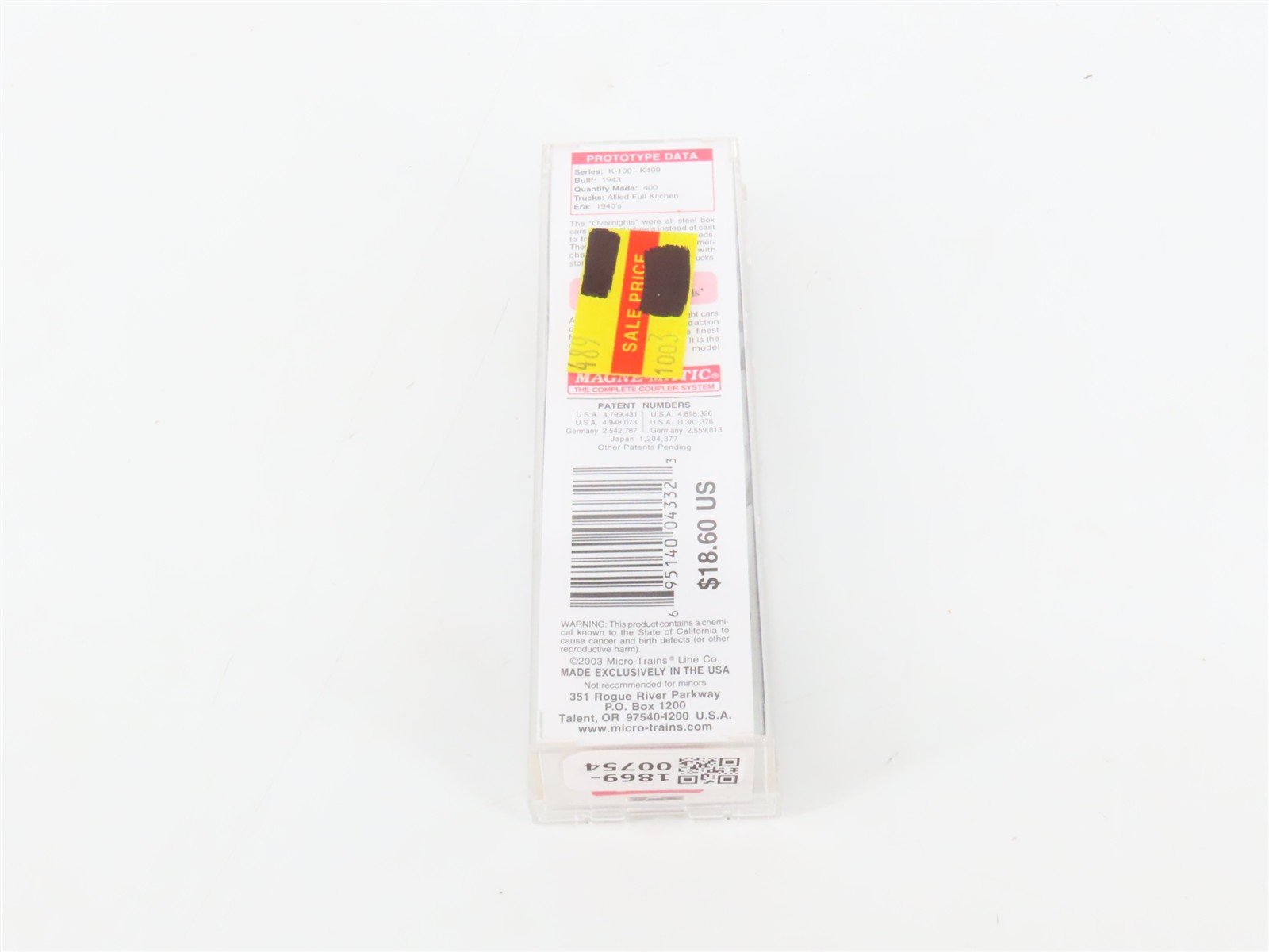 N Scale Micro-Trains MTL 118010 US Army Troop Kitchen Passenger Car #K-125