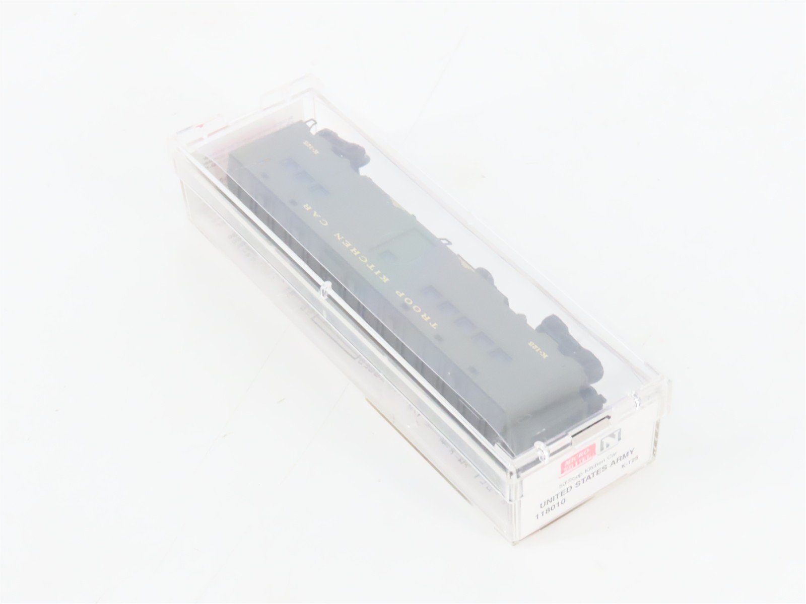 N Scale Micro-Trains MTL 118010 US Army Troop Kitchen Passenger Car #K-125