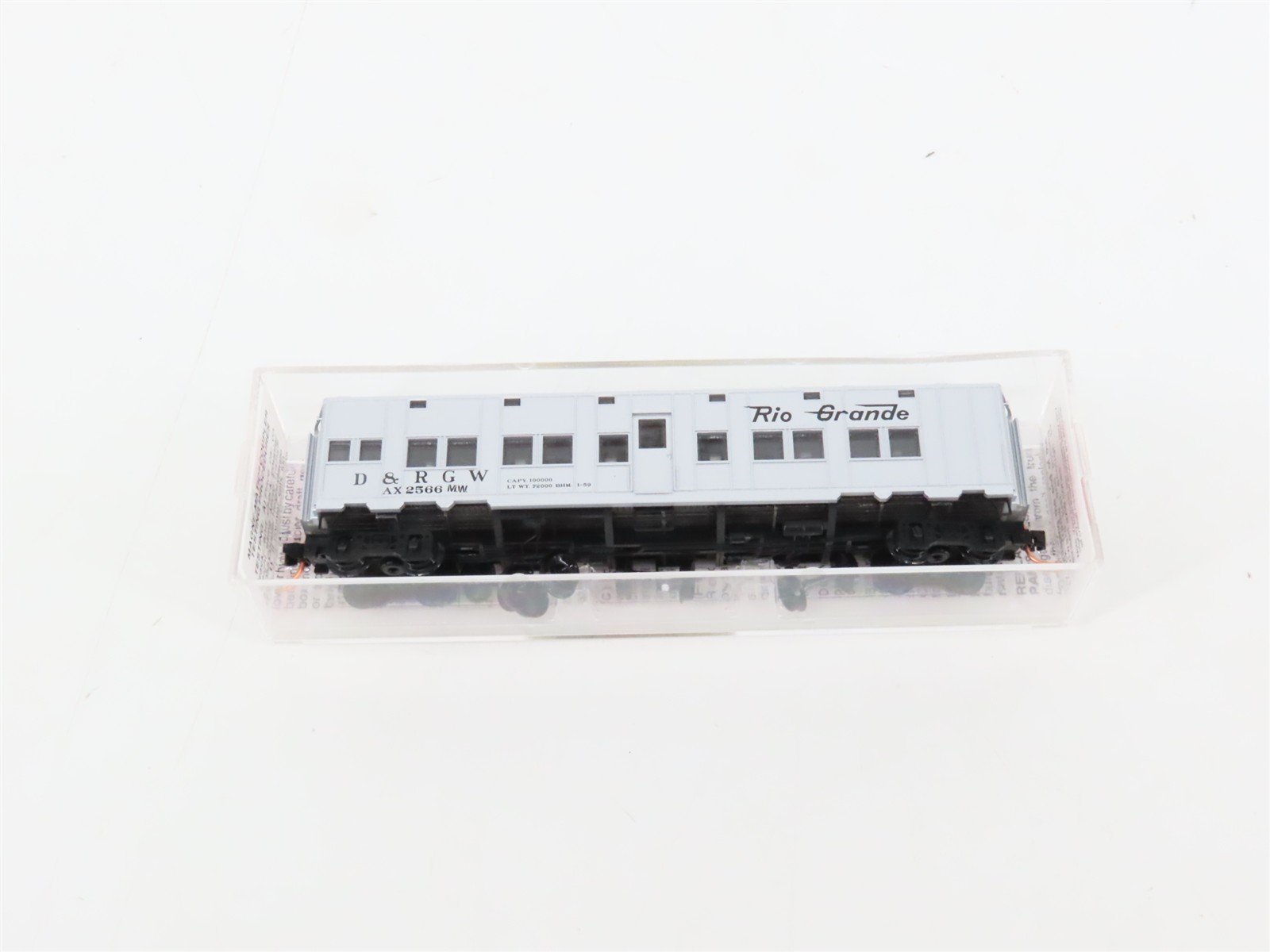 N Scale Micro-Trains MTL 116020.2 DRGW Troop Sleeper Passenger Car #AX-2566MW