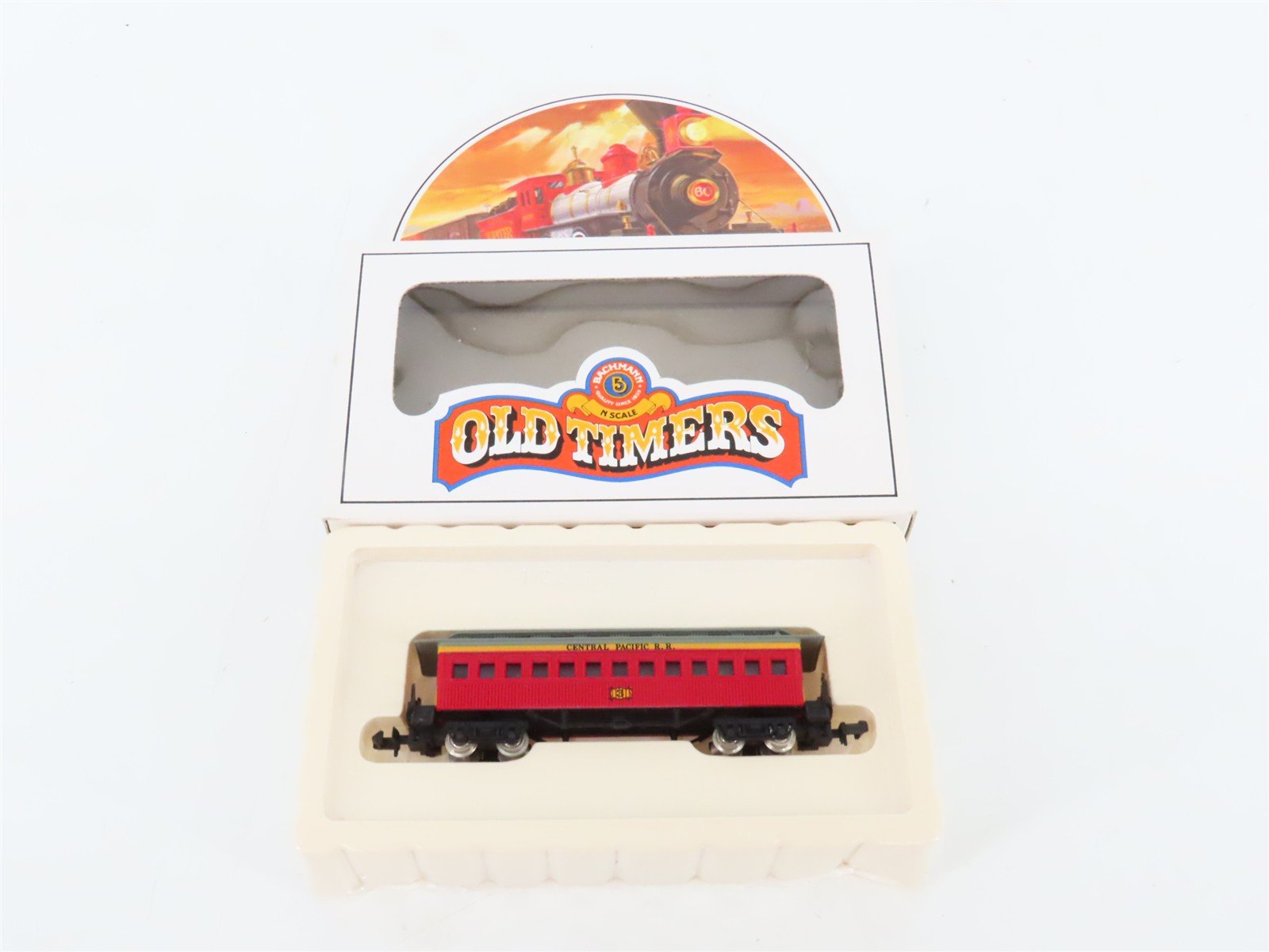 N Scale Bachmann 53-1056-24 CP Central Pacific Old Time Coach Passenger Car