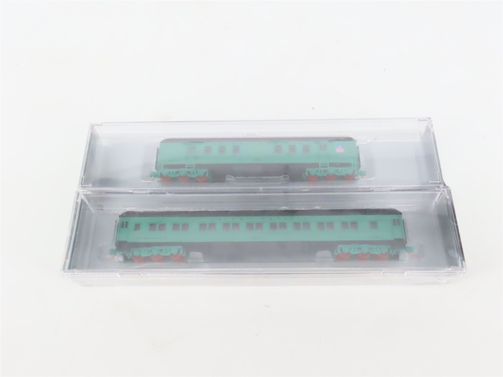 N Micro-Trains MTL NSE 13-19 UP Union Pacific MOW Crew Passenger 2-Car Pack