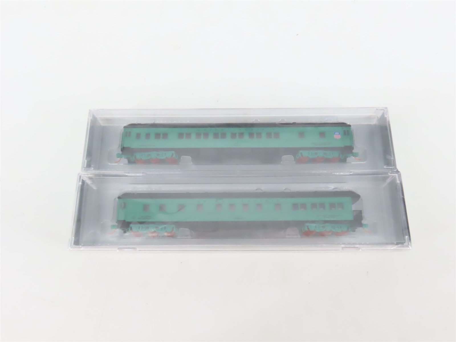 N Micro-Trains MTL NSE 13-16 UP Union Pacific MOW Crew Passenger 2-Car Pack