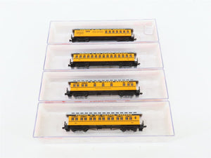 N Scale Roundhouse 89414 DRGW Rio Grande 50' Overland Passenger 4-Car Set