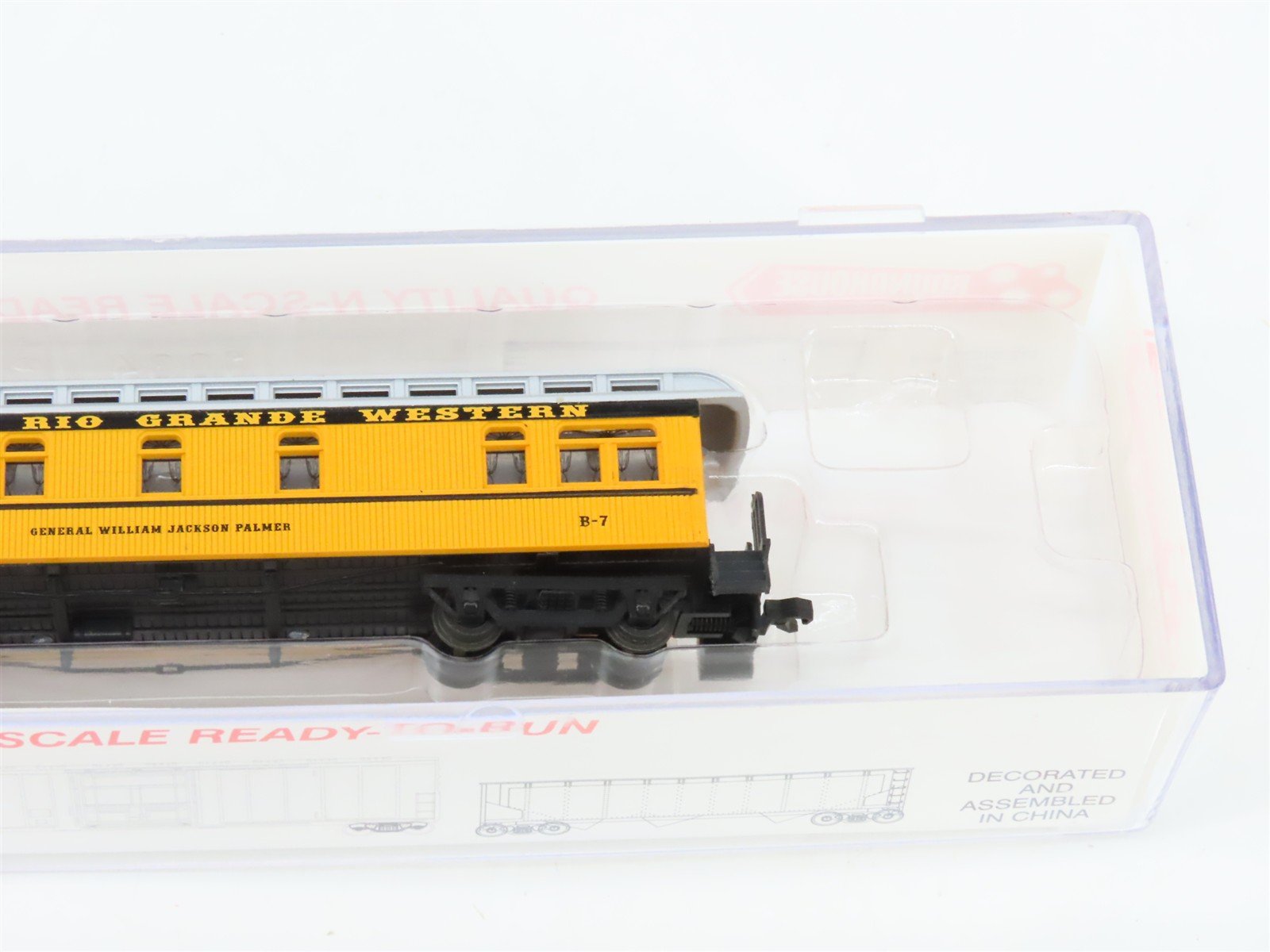 N Scale Roundhouse 89414 DRGW Rio Grande 50' Overland Passenger 4-Car Set