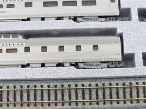 N Scale Kato 106-055 California Zephyr Passenger 11-Car Set w/Display Track