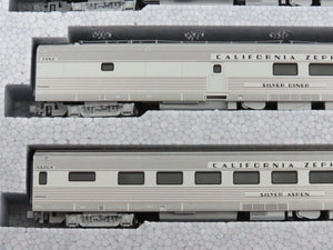 N Scale Kato 106-055 California Zephyr Passenger 11-Car Set w/Display Track