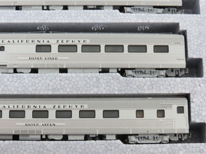 N Scale Kato 106-055 California Zephyr Passenger 11-Car Set w/Display Track
