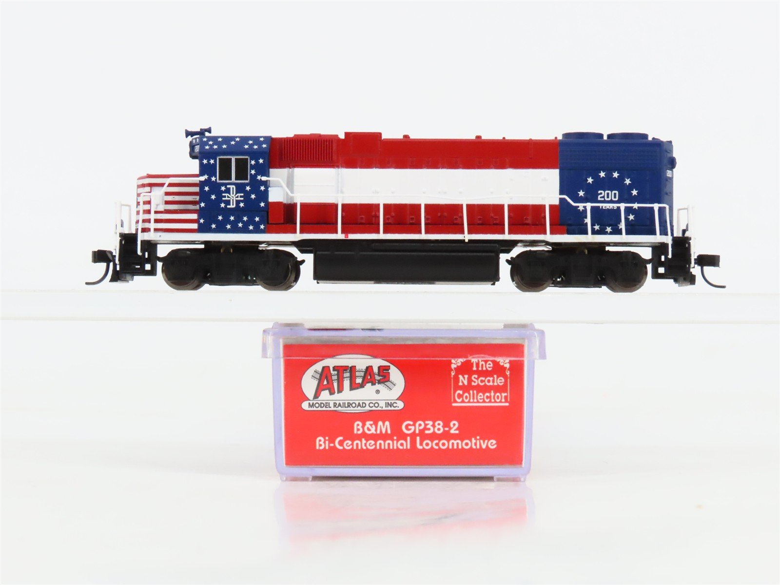 N Scale Atlas NSC B&M Bi-Centennial EMD GP38-2 Diesel #200 - DCC Ready