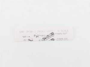 N Scale Atlas NSC B&M Bi-Centennial EMD GP38-2 Diesel #200 - DCC Ready