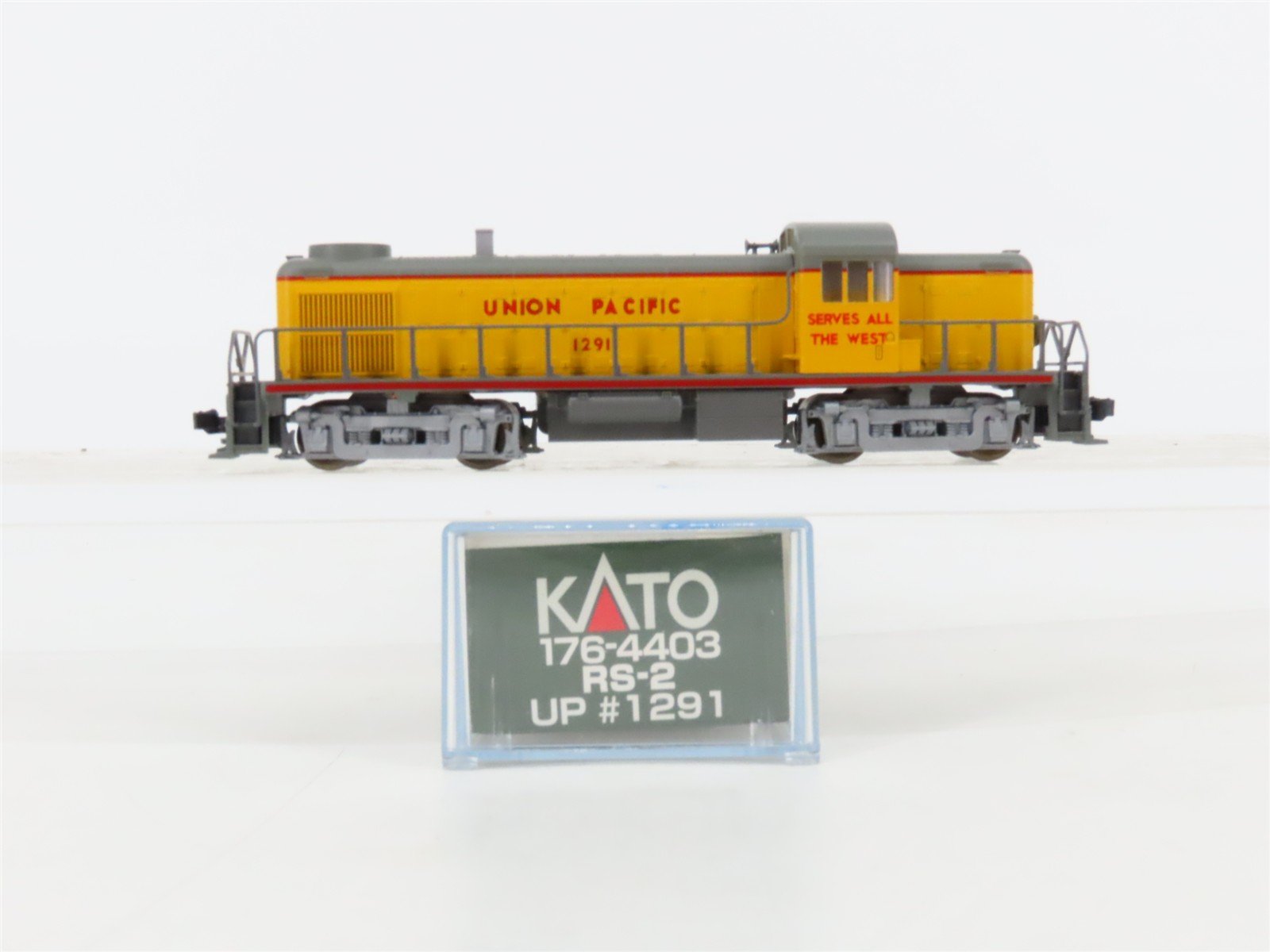 N Scale KATO 176-4403 UP Union Pacific ALCO RS-2 Diesel #1291 - DCC Ready