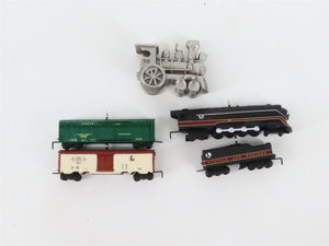 LOT of 5 Lionel/Keepsake Steam Locomotive & Freight Cars Ornaments