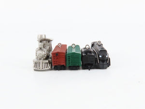 LOT of 5 Lionel/Keepsake Steam Locomotive & Freight Cars Ornaments