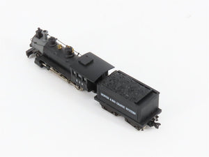 N Scale Roundhouse 8001 DRGW Rio Grande 2-8-0 Steam Locomotive #513