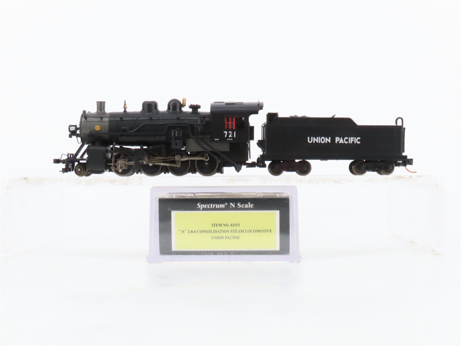 N Scale Bachmann 81153 UP Union Pacific 2-8-0 Steam Locomotive #721