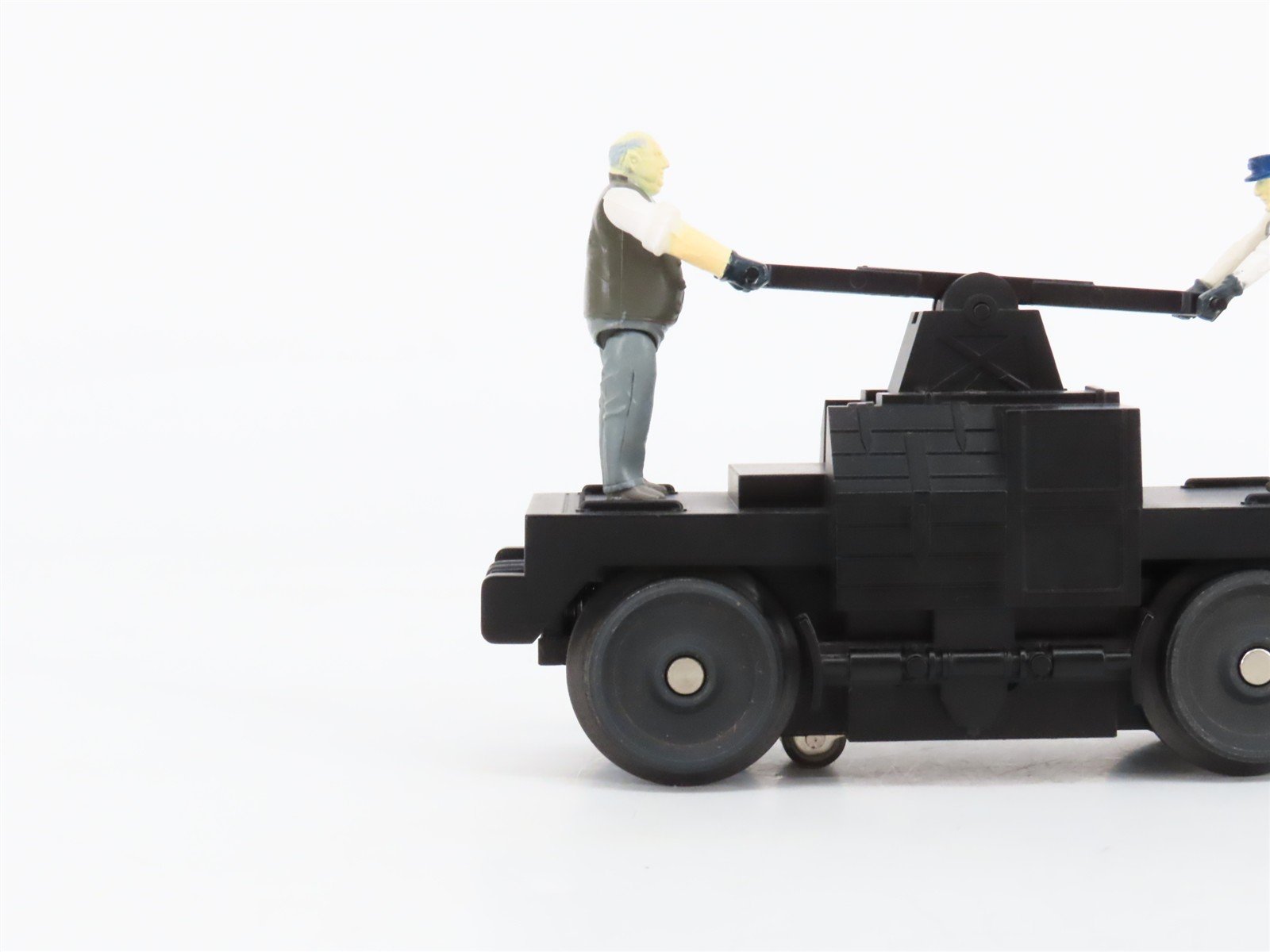 O27 Gauge 3-Rail MTH RailKing 30-2508 Unlettered Operating Hand Car w/ Figures