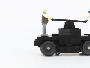 O27 Gauge 3-Rail MTH RailKing 30-2508 Unlettered Operating Hand Car w/ Figures